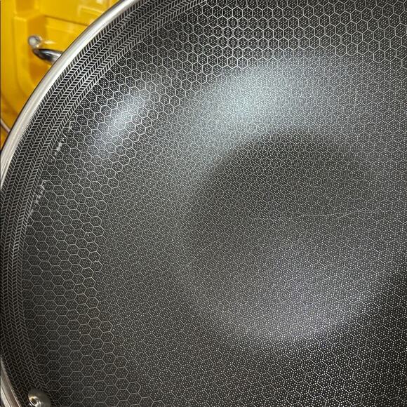 HEXCLAD 7-Piece Nonstick Stainless Steel Frying Pan Set 8 10 12- Lids Wok $600 - Picture 5 of 11